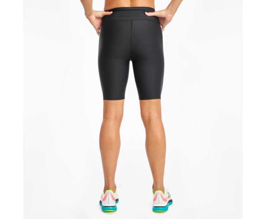 Saucony Fortify 8" Biker Short Black | Women Bottoms