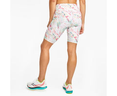 Saucony Fortify 8" Biker Short Opal Blue Print | Women Bottoms