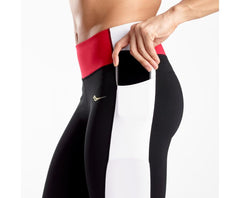 Saucony Fortify Capri Black / White / Red | Women Bottoms