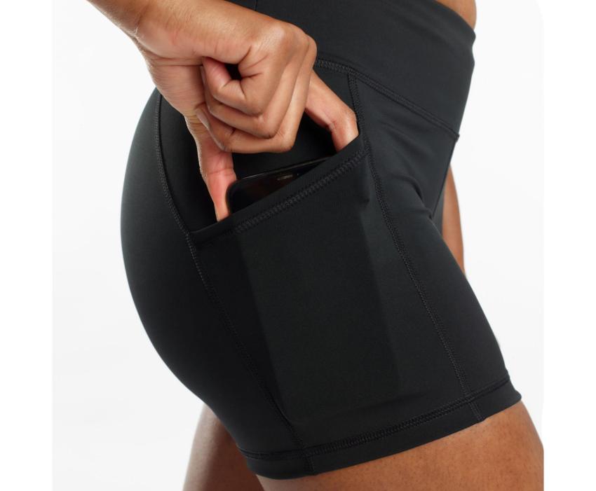 Saucony Fortify Hot Short Black | Women Bottoms