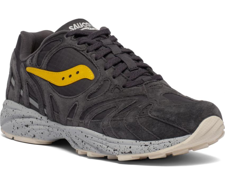 Saucony Grid Azura 2000 Black / Crystal / Yellow | Men/Women Grid