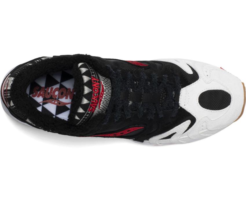 Saucony Grid Azura 2000 Black / Red / White | Men/Women Originals
