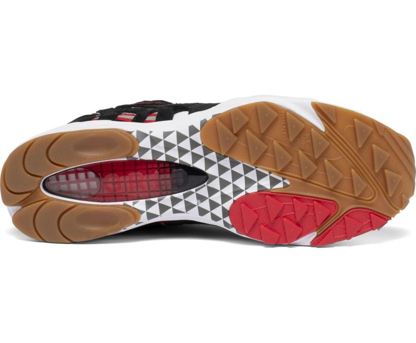 Saucony Grid Azura 2000 Black / Red / White | Men/Women Originals