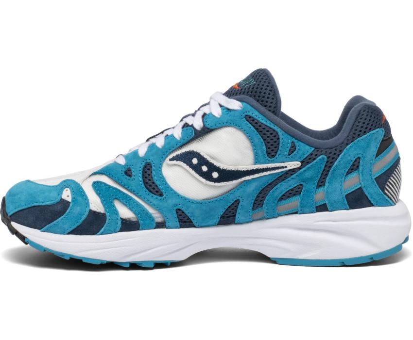 Saucony Grid Azura 2000 Denim / Capri / White | Men/Women Originals