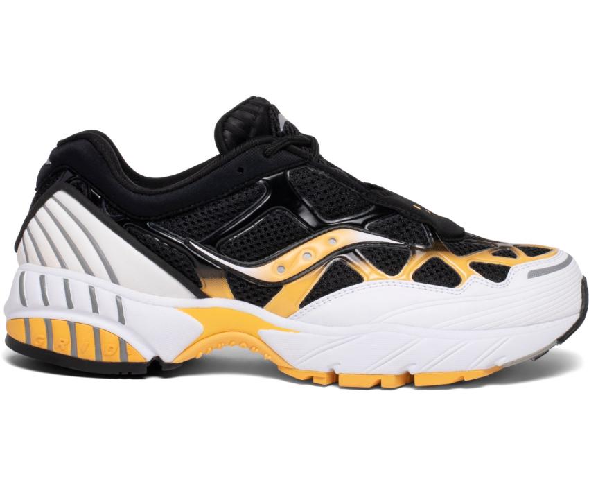 Saucony Grid Web White / Black / Yellow | Men/Women Grid