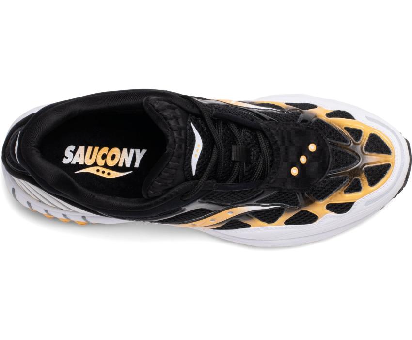 Saucony Grid Web White / Black / Yellow | Men/Women Originals