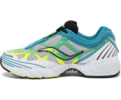 Saucony Grid Web White / Citron / Teal | Men/Women Grid