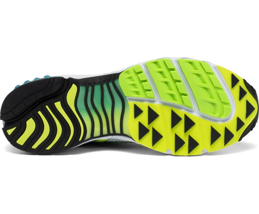 Saucony Grid Web White / Citron / Teal | Men/Women Grid