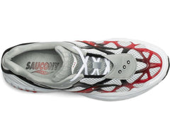 Saucony Grid Web White / Grey / Red | Men/Women Grid