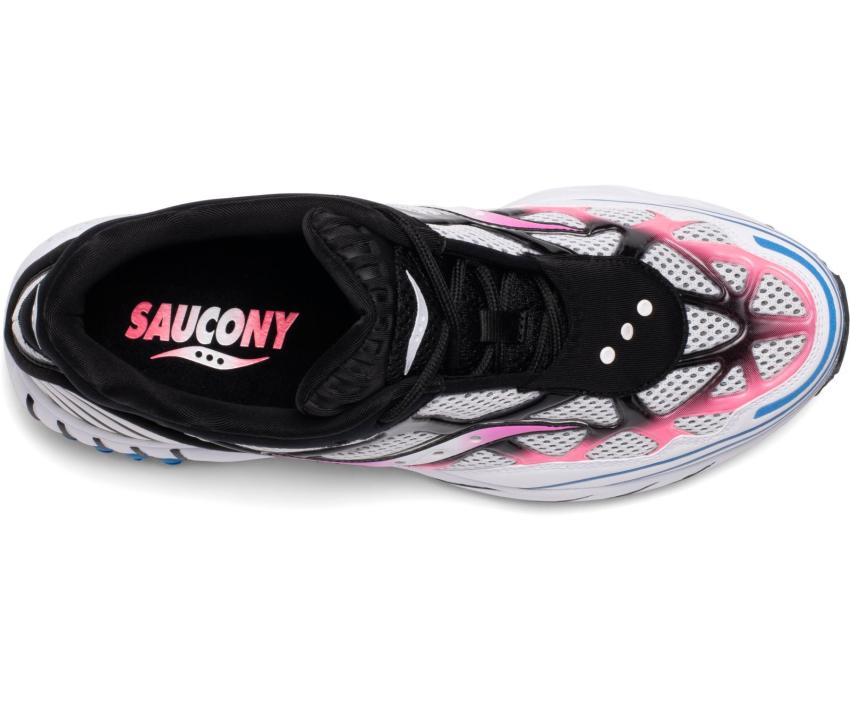 Saucony Grid Web White / Pink / Blue | Men/Women Originals