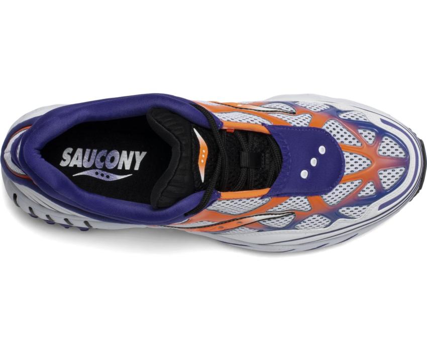 Saucony Grid Web White / Viziorange / Liberty | Men/Women Originals
