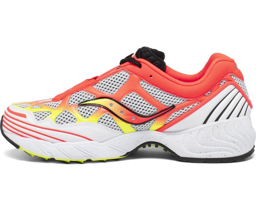 Saucony Grid Web White / Vizired / Citron | Men/Women Grid