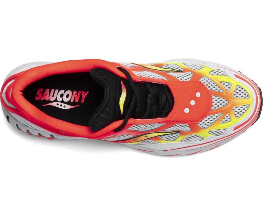 Saucony Grid Web White / Vizired / Citron | Men/Women Originals