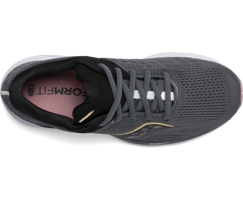 Saucony Guide 14 Wide Charcoal / Rose | Women Running