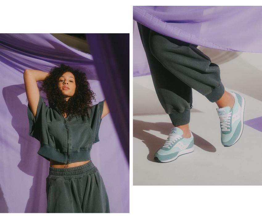 Saucony Hornet Mint / White | Women Originals