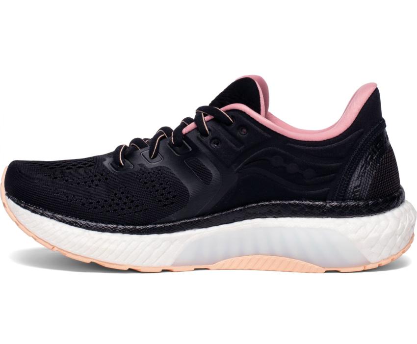 Saucony Hurricane 23 Black / Rosewater | Women Running
