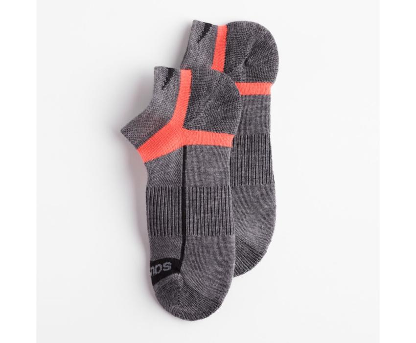 Saucony Inferno Merino Wool Blend Low Cut 3-Pack Sock Grey Assorted | Men/Women Socks
