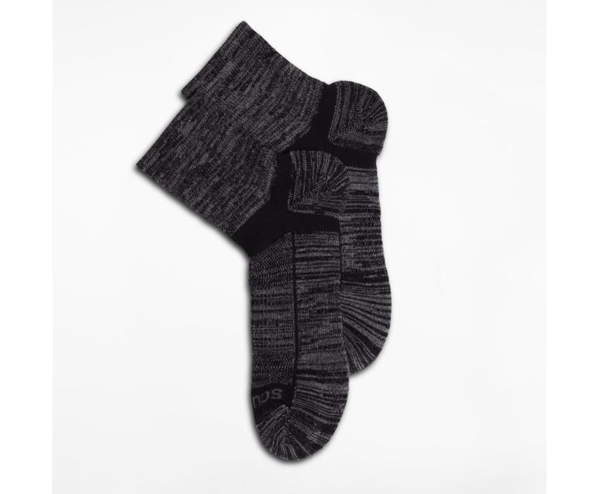 Saucony Inferno Merino Wool Blend Quarter 3-Pack Sock Black | Men/Women Socks