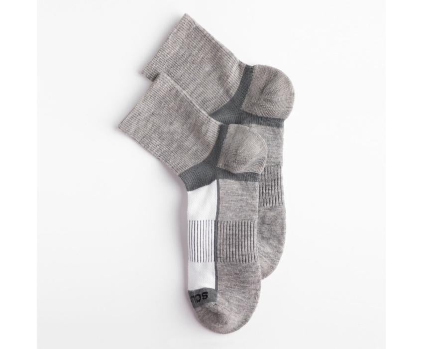 Saucony Inferno Merino Wool Blend Quarter 3-Pack Sock White Assorted | Men/Women Socks