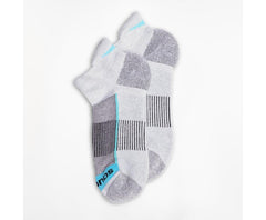 Saucony Inferno No Show Tab 3-Pack Socks Grey Heather | Men/Women Socks