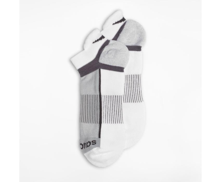 Saucony Inferno No Show Tab 3-Pack Socks White | Men/Women Socks