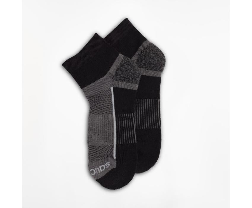 Saucony Inferno Quarter 3-Pack Socks Black | Men/Women Socks