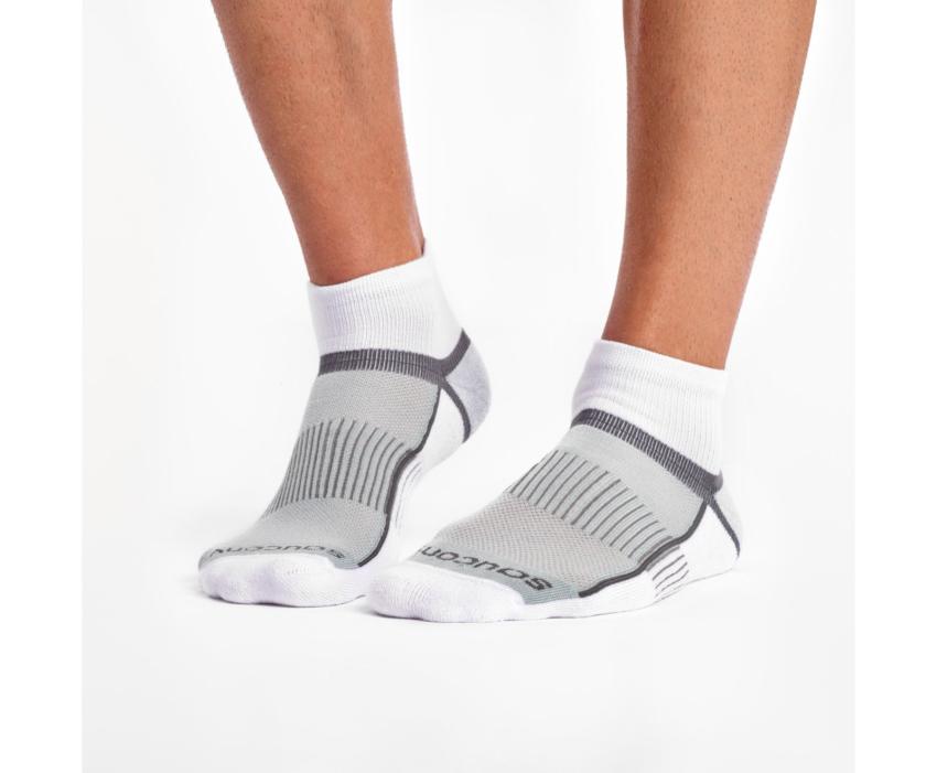 Saucony Inferno Quarter 3-Pack Socks White | Men/Women Socks