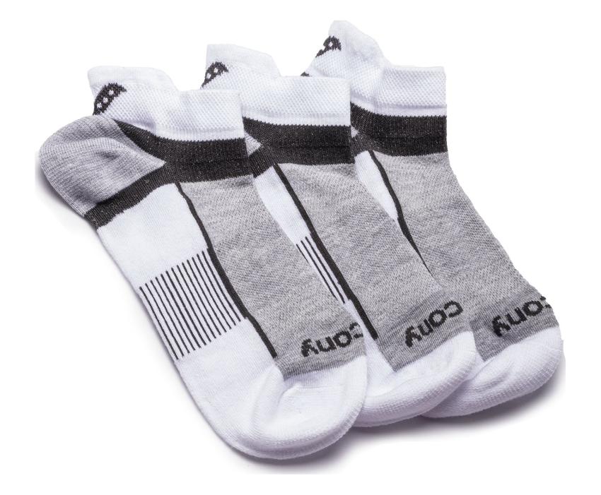 Saucony Inferno Quarter 3-Pack Socks White | Men/Women Socks