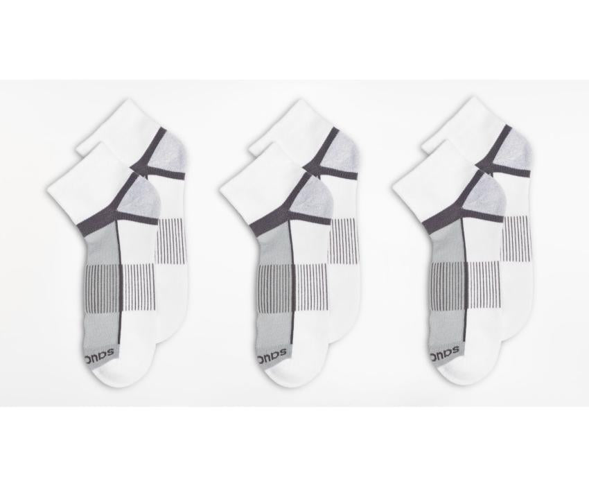Saucony Inferno Quarter 3-Pack Socks White | Men/Women Socks