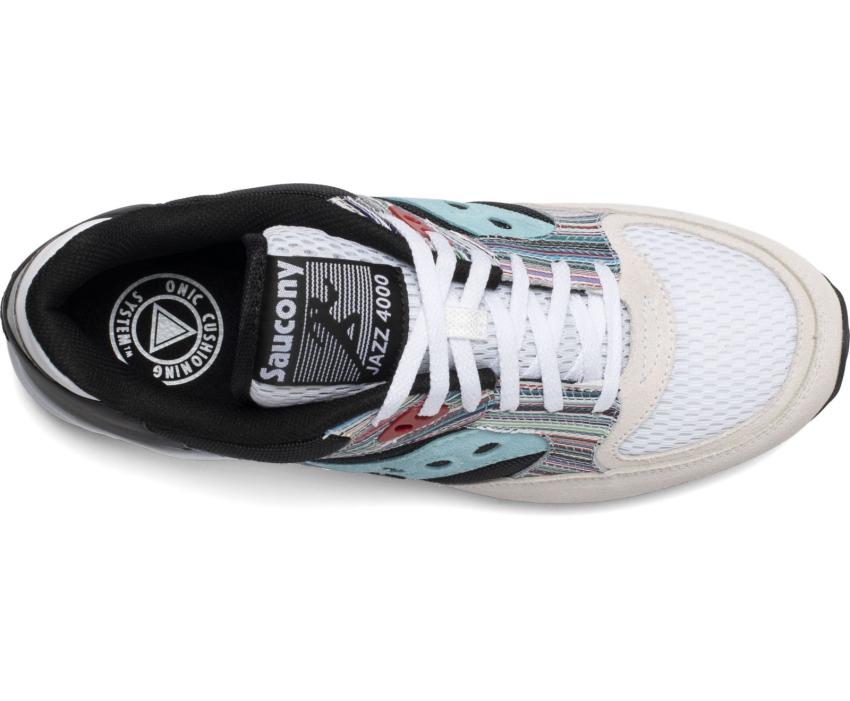 Saucony Jazz 4000 White / Multi | Men/Women Originals