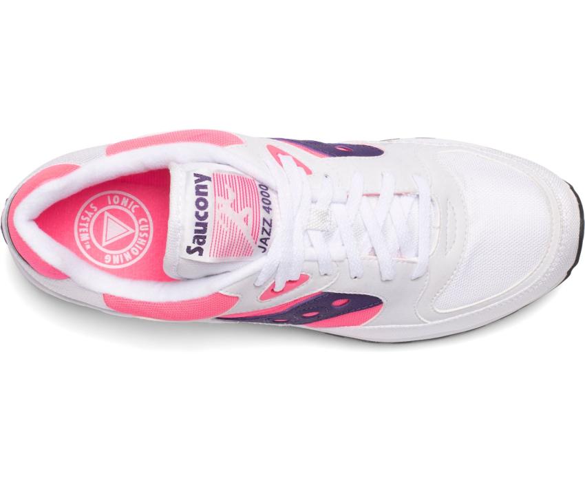 Saucony Jazz 4000 White / Pink / Purple | Men/Women Originals