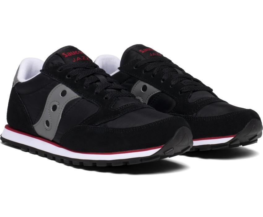 Saucony Jazz Low Pro Black / Gray / Red | Women Originals