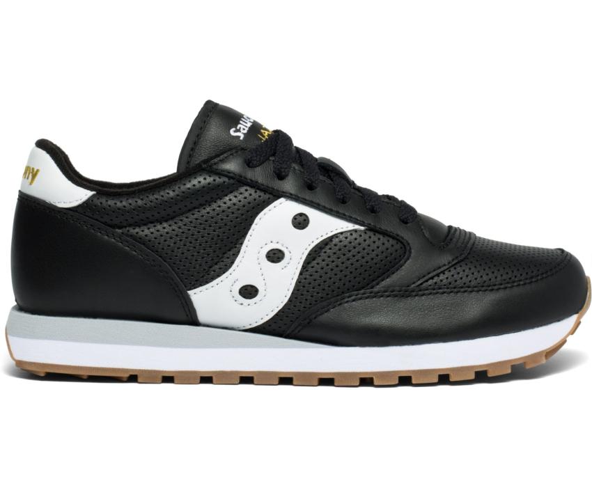 Saucony Jazz Original Leather Black / White | Men Originals