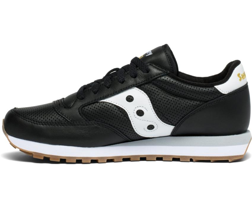 Saucony Jazz Original Leather Black / White | Men Originals