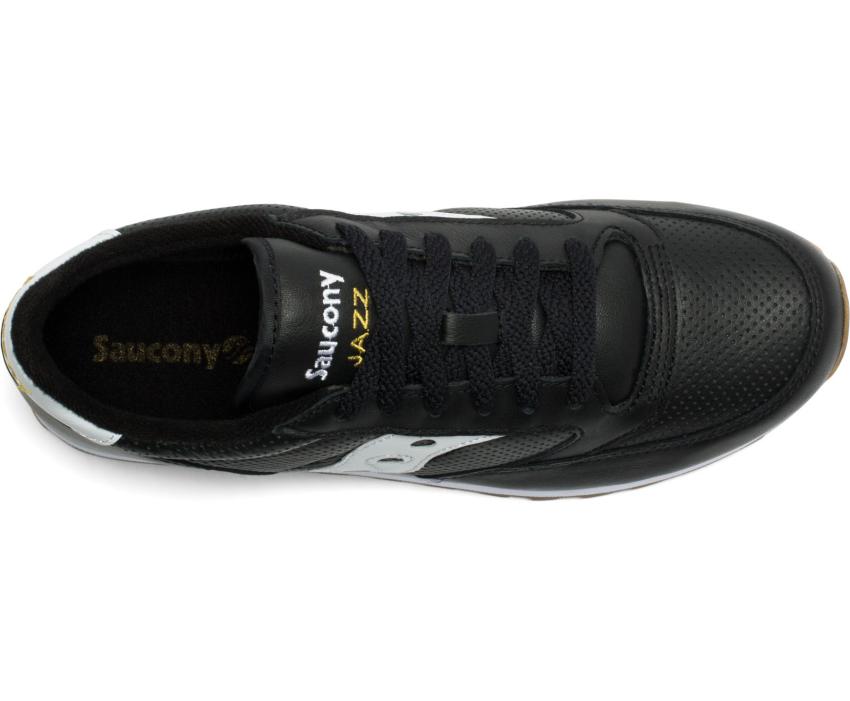 Saucony Jazz Original Leather Black / White | Men Originals