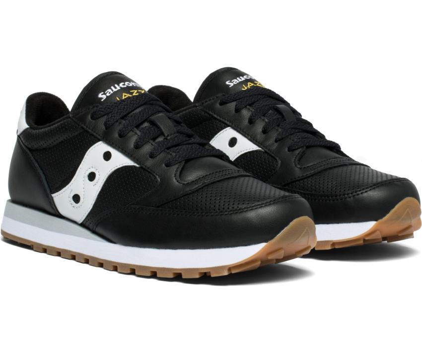 Saucony Jazz Original Leather Black / White | Men Originals