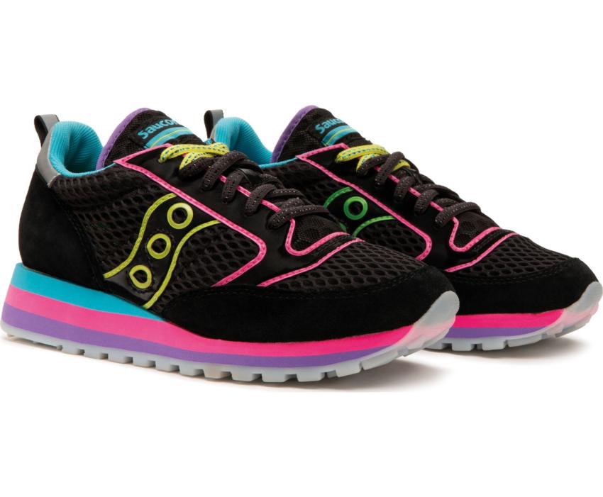 Saucony Jazz Triple Black / Neon | Women Originals