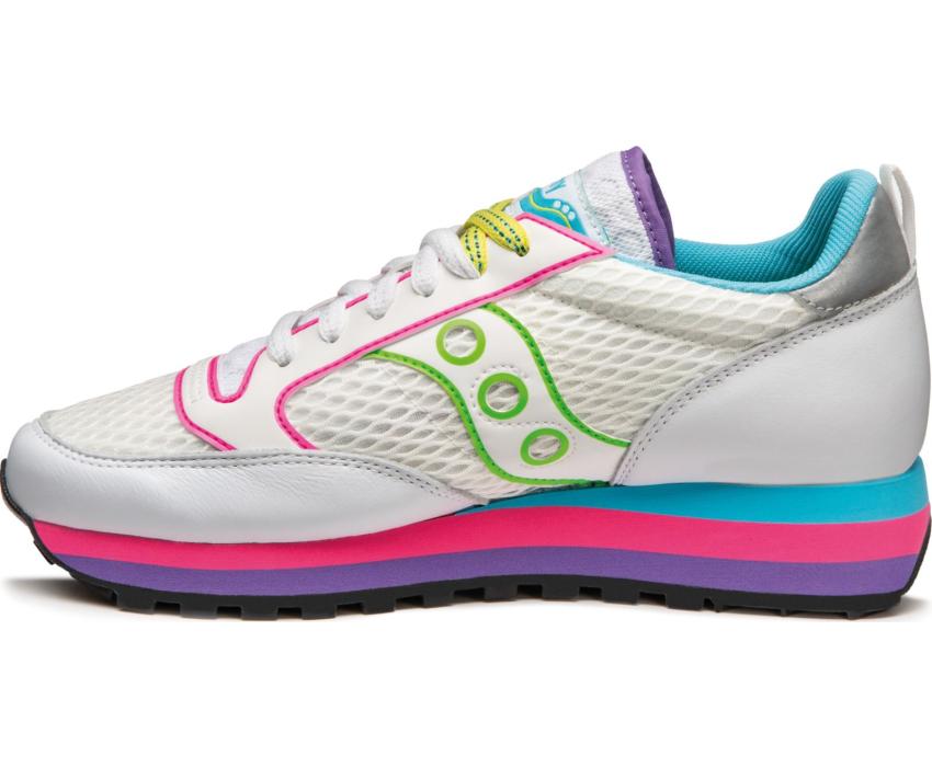 Saucony Jazz Triple White / Neon | Women Originals
