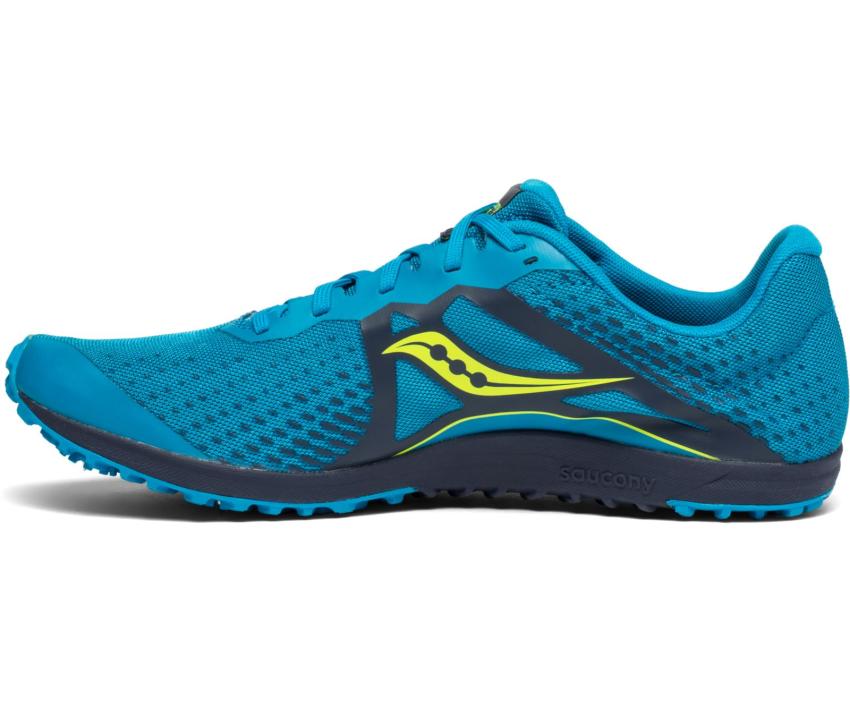 Saucony Kilkenny XC8 Spike Blue / Citron | Men Running