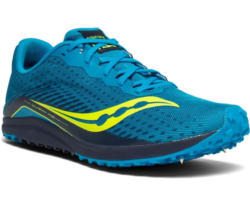 Saucony Kilkenny XC8 Spike Blue / Citron | Men Running