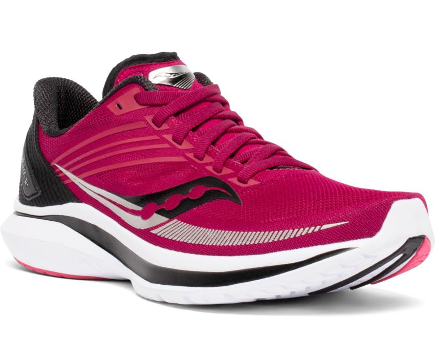Saucony Kinvara 12 Wide Cherry / Silver | Women Running