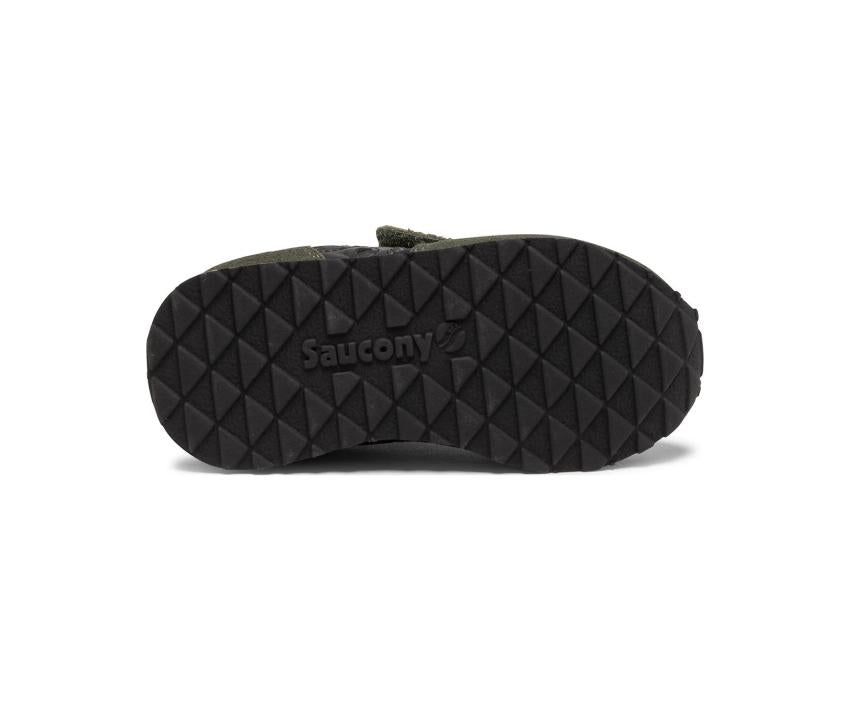 Saucony Little Kid's Baby Jazz Hook &amp; Loop Sneaker Dark Green Camo | Kids Running