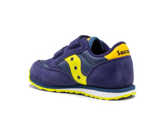 Saucony Little Kid's Baby Jazz Hook &amp; Loop Sneaker Navy / Green / Yellow | Kids Running