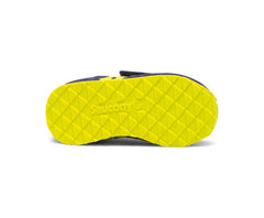 Saucony Little Kid's Baby Jazz Hook &amp; Loop Sneaker Navy / Green / Yellow | Kids Running