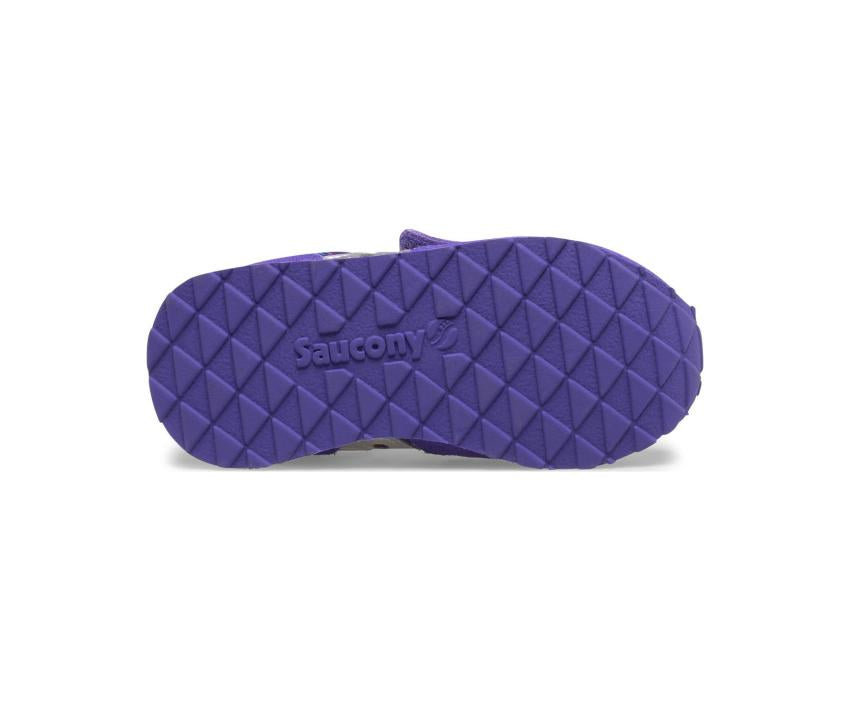 Saucony Little Kid's Baby Jazz Hook &amp; Loop Sneaker Purple Swirl | Kids Running