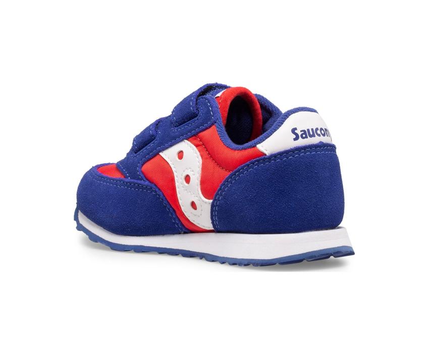 Saucony Little Kid's Baby Jazz Hook &amp; Loop Sneaker Red / White / Blue | Kids Running