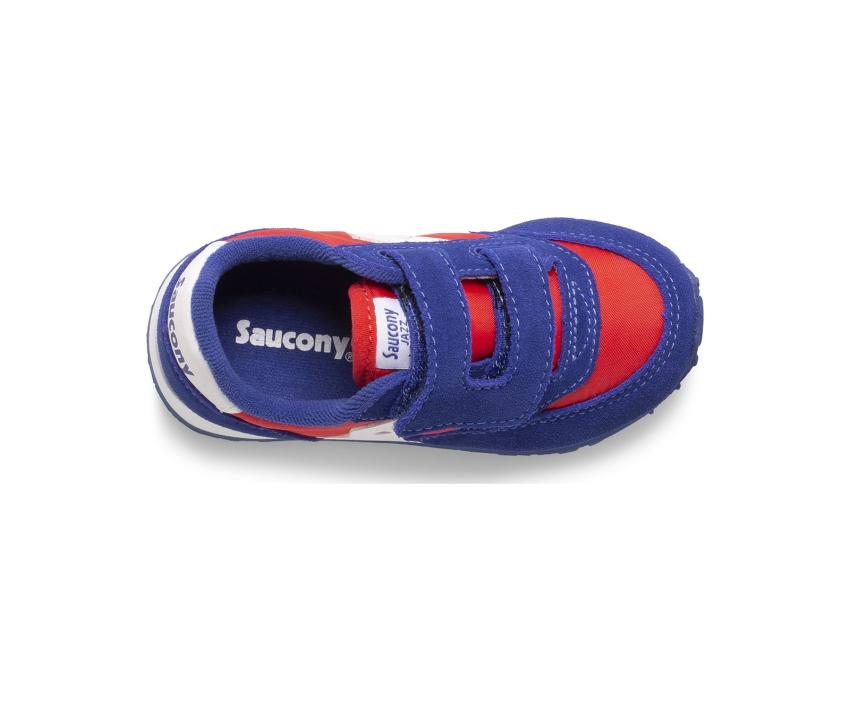 Saucony Little Kid's Baby Jazz Hook &amp; Loop Sneaker Red / White / Blue | Kids Running