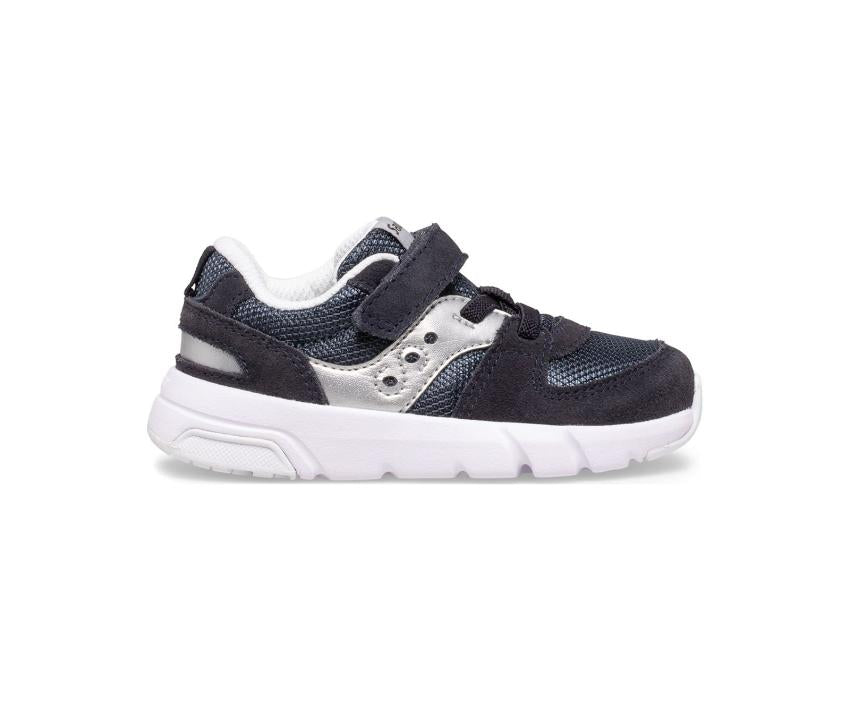 Saucony Little Kid's Jazz Lite 2.0 Sneaker Navy / Silver | Kids Running