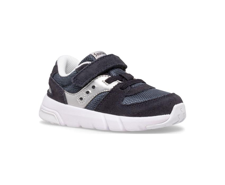 Saucony Little Kid's Jazz Lite 2.0 Sneaker Navy / Silver | Kids Running