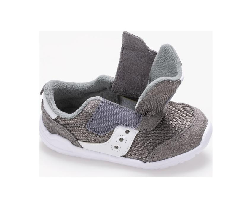 Saucony Little Kid's Jazz Riff Sneaker Grey / White | Kids Running
